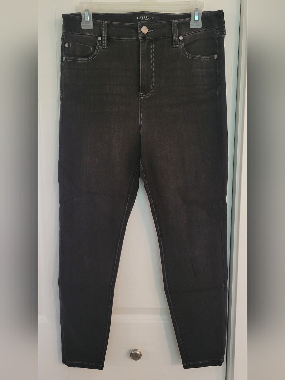 Liverpool Charcoal Black Women’s Skinny Jeans